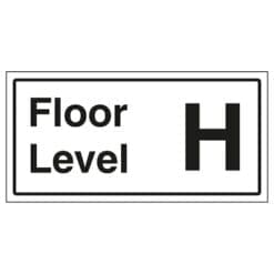 Floor Level H sign- Ref: st46