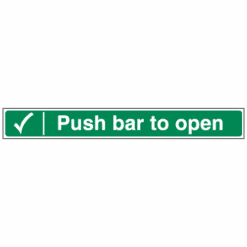 Push Bar To Open - Ref: s121