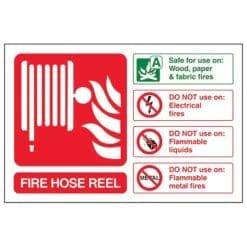 Fire Hose Reel sign - Landscape - Ref: fe20