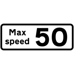Advisory speed 50mph. Diag 513.2v6