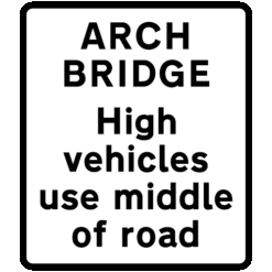 Arch bridge ahead suppl. Diag 531.2