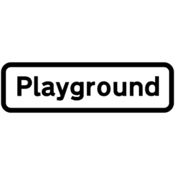 Childrens playground ahead suppl. Diag 547.2