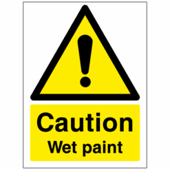 Caution Wet Paint sign - Ref: w15