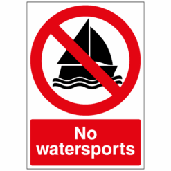 No watersports sign - Ref: p141