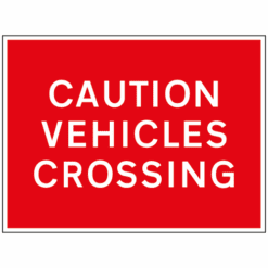 Caution Vehicles Crossing sign - Ref: tc12