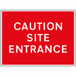 Caution Site Entrance sign - Ref: tc25