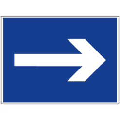 Blue and White Arrow sign - Ref: tc53