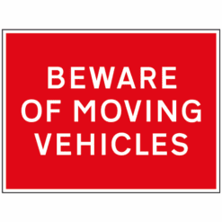 Beware of moving vehicles sign - Ref: tc60