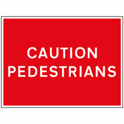Caution Pedestrians sign - Ref: tc75