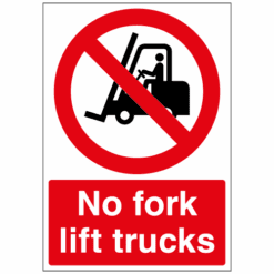 No fork lift trucks sign - Ref: p16