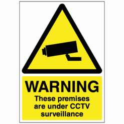 Warning these premises are under CCTV surveillance sign - Ref: w232